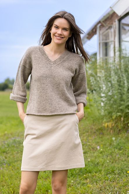 Hovedbilde Selje genser i Vidde lamull | Strikkepakke