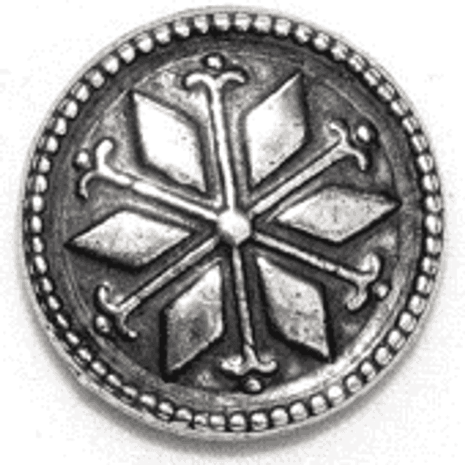 Hovedbilde Tinnknapp 6-blad 19mm