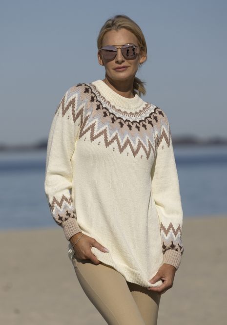 Hovedbilde Kathrine-genser i Viking Bamboo | Strikkepakke