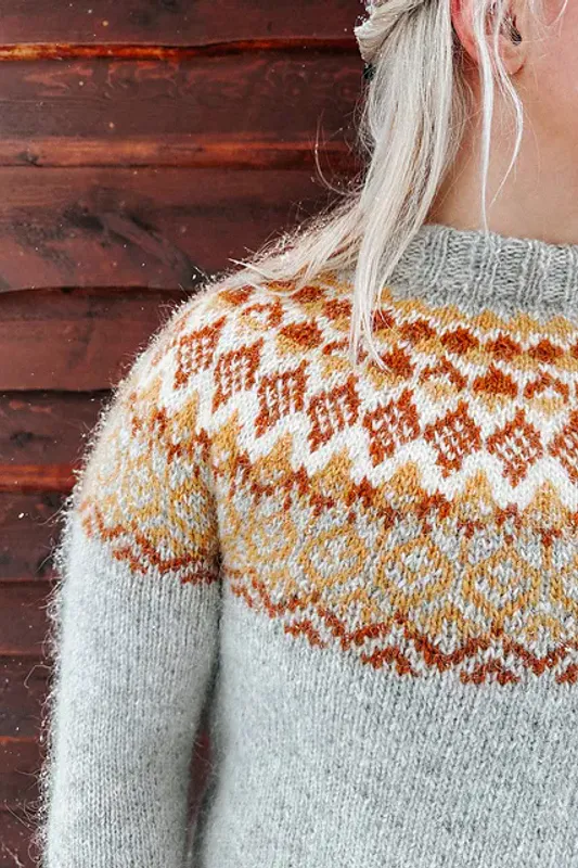 Mikkeli sweater (påske) | Strikkepakke