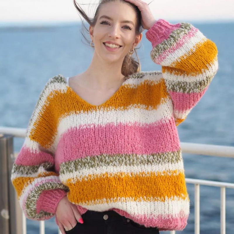Veda Sweater | Strikkepakke ensfarget
