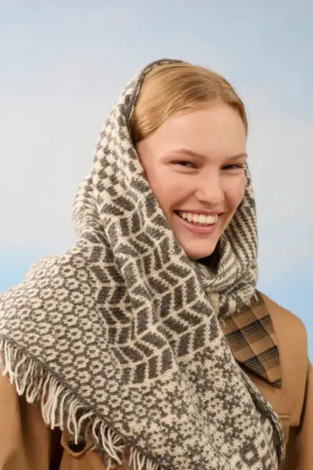 Hovedbilde Nordic Mix Sjal i Finull | Strikkepakke