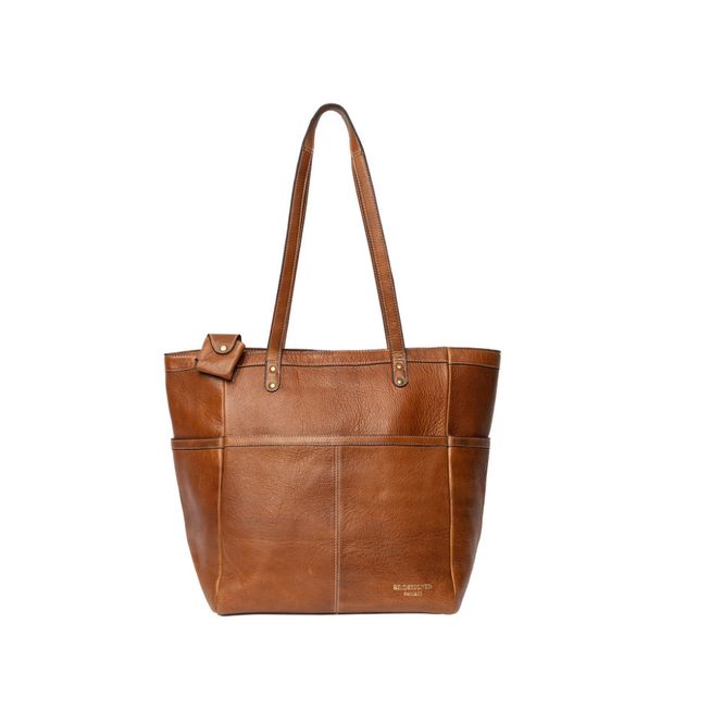 Hovedbilde Project 37 -Walnut, romslig prosjektveske i skinn 