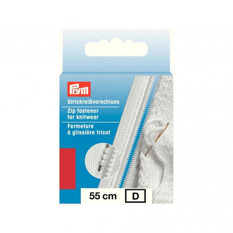 Prym glidelås til strikketøy 55 cm -ass. farger  (utgår ingen returrett)