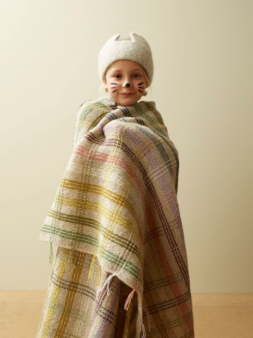 Hovedbilde Aftenstrikk | Pledd i Finull i vårfarger | Strikkepakke