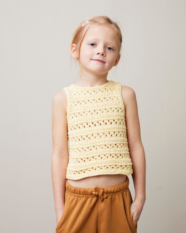 Erle sommersinglet i Petunia | Strikkepakke